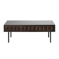 Rye Studio Modern 46 Wide 2-Drawer Coffee Table, Espresso Oak - 28W x 46L x 16.5H