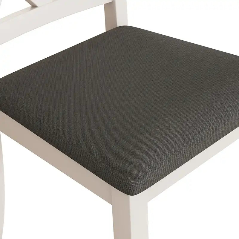 5-Piece Round Dining Table Set with Upholstered Chairs