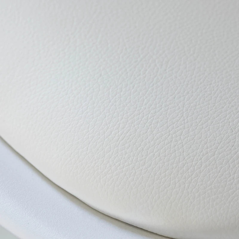 Mid-Century Modern Swivel Tulip Side Chair with Comfortable Cushioned Seat, White Polypropylene Accent Side Chair