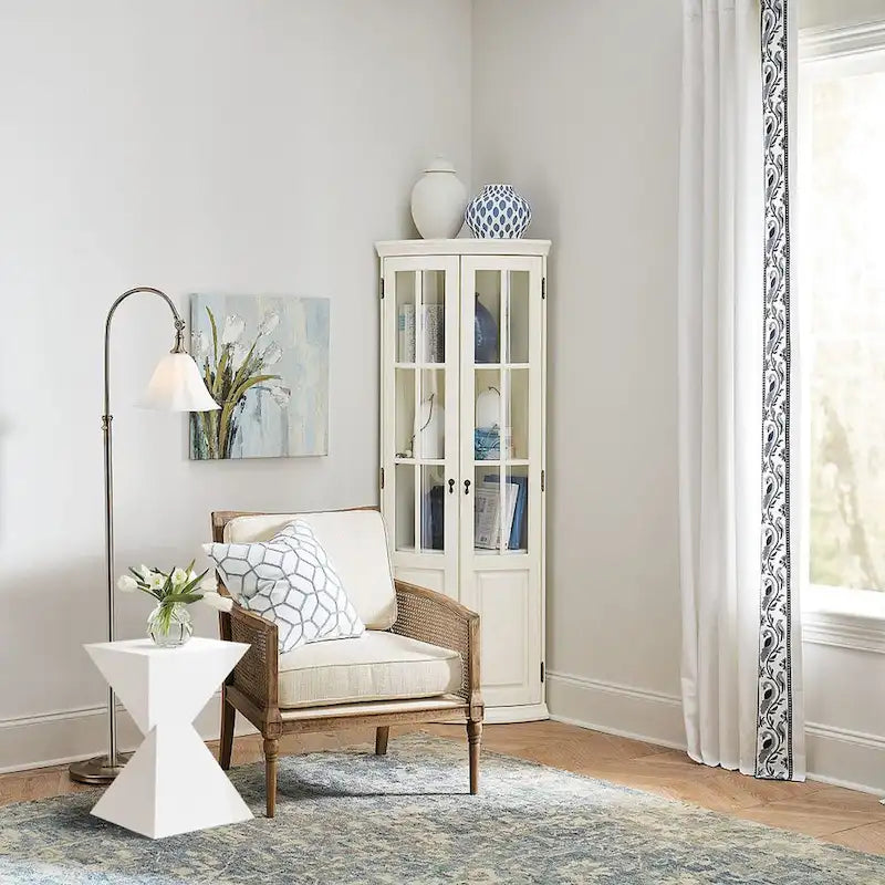 Modern Acrylic Accent End Table, Outdoor Side Tables - 18.11H x 12.6W x 12.6L