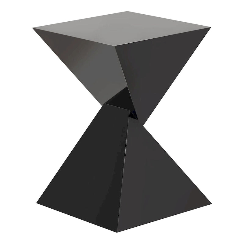 Modern Acrylic Accent End Table, Outdoor Side Tables - 18.11H x 12.6W x 12.6L