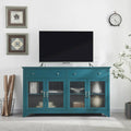 TV Console, Storage Buffet Cabinet, Sideboard with Glass Door and Adjustable Shelves