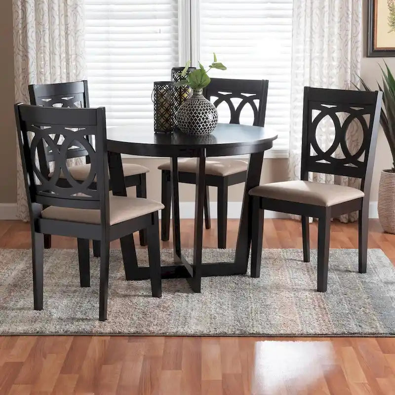 Kara Modern Wood 5-Piece Dining Set