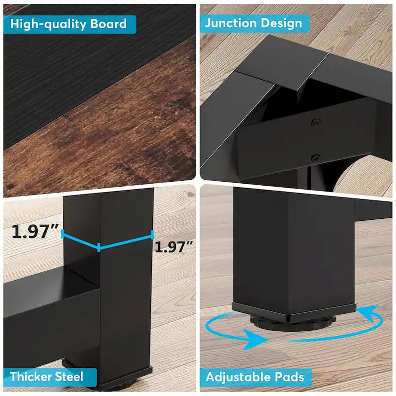 Small Conference Table, Meeting Table for 4-6 people - 63 L x 31.5 W x 29.13 H