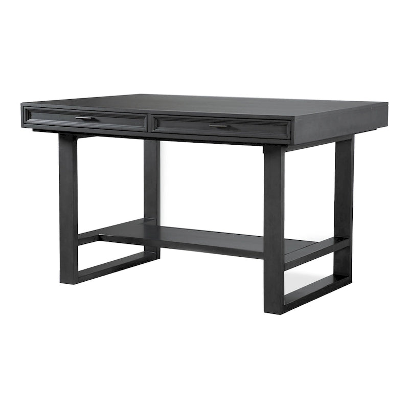 Furniture of America Isolde Black 60-inch Solid Wood Counter Height Dining Table with Drawers