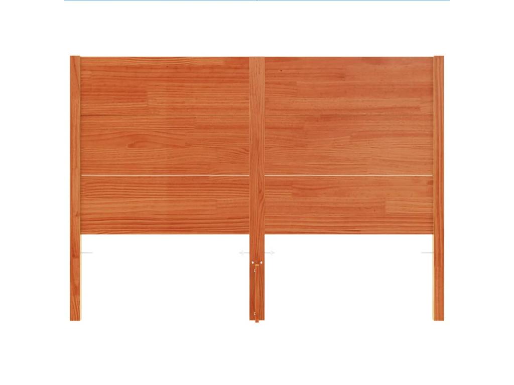 Brown Solid Wood Bed - dlz1766580586676