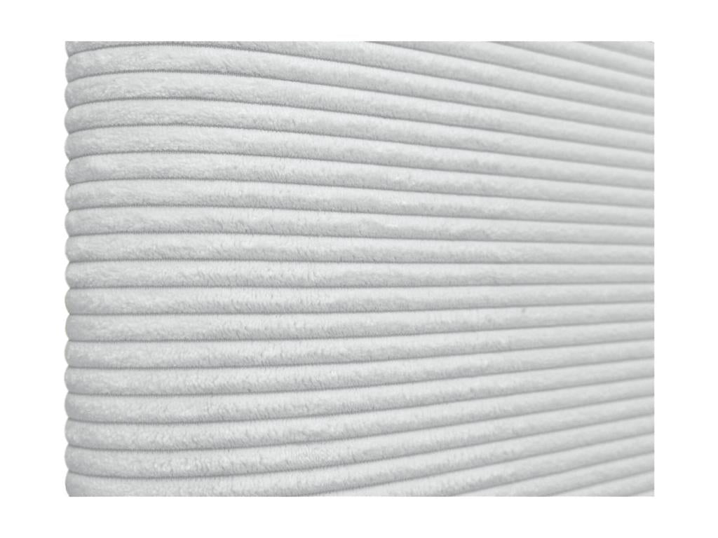 White Velvet Bed, 160 x 50 cm