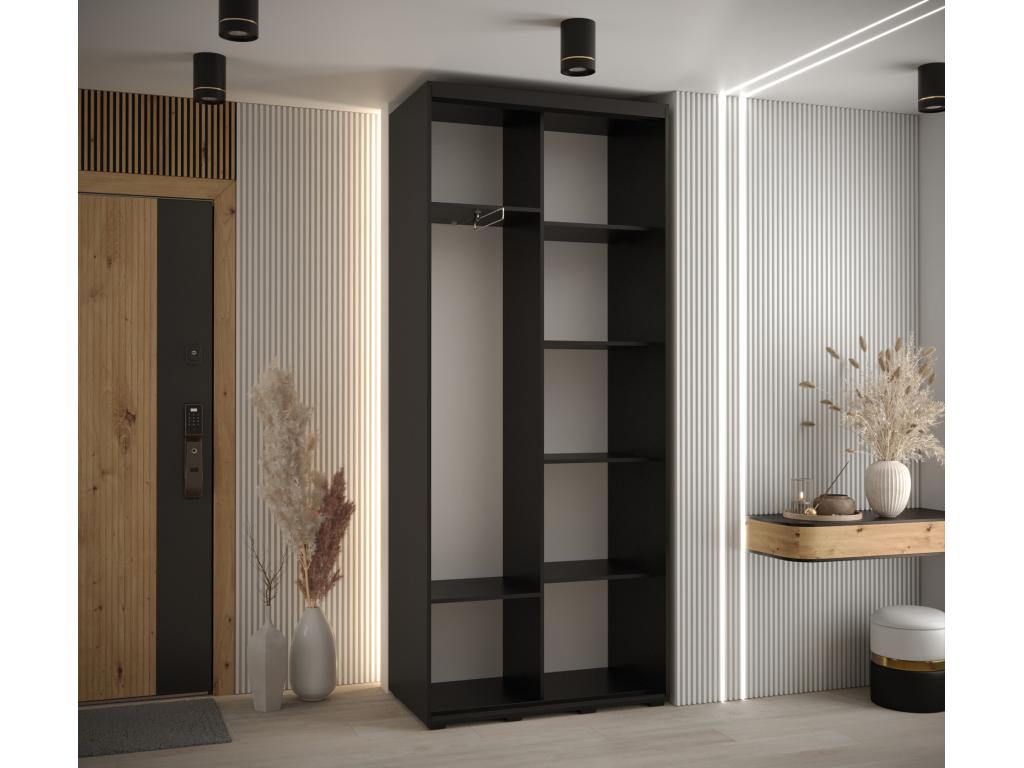 Black Wardrobe, 100 x 45 x 235.2 cm - dlz1766580589992