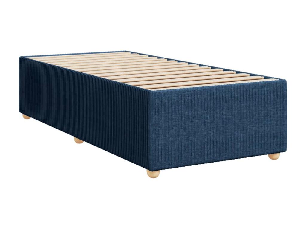 Blue Fabric Bed Frame, 80 x 200 cm