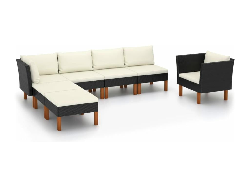 Black Woven Resin Wicker Outdoor Furniture Set - dlz1766580519783