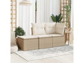 Beige Woven Resin Wicker Home Furniture, 55 x 55 x 37 cm