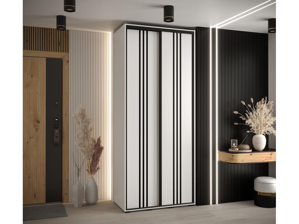 Black Wardrobe, 110 x 45 x 235.2 cm