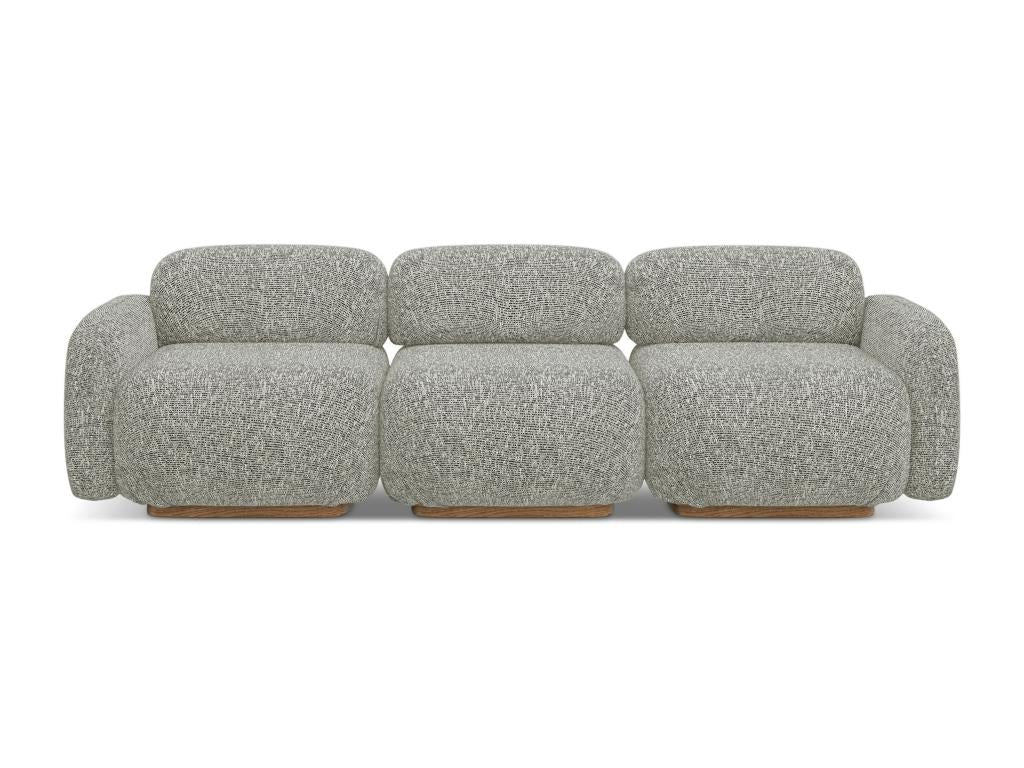 Beige Fabric Sofa - dlz1766580967738