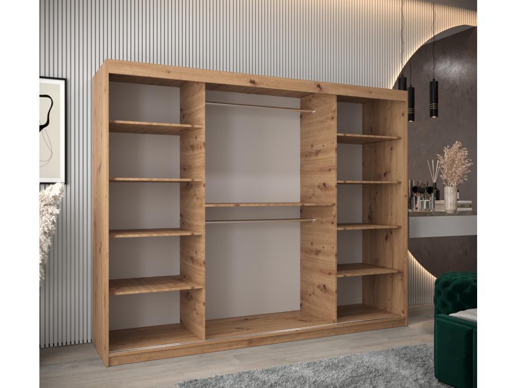 Black Wardrobe, 250 x 62 x 200 cm