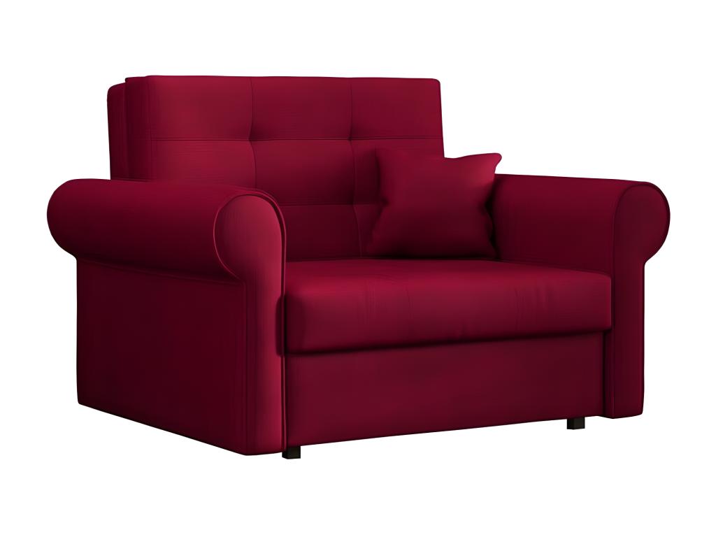 Red Metal Accent Chair, 85 x 116 x 98 cm