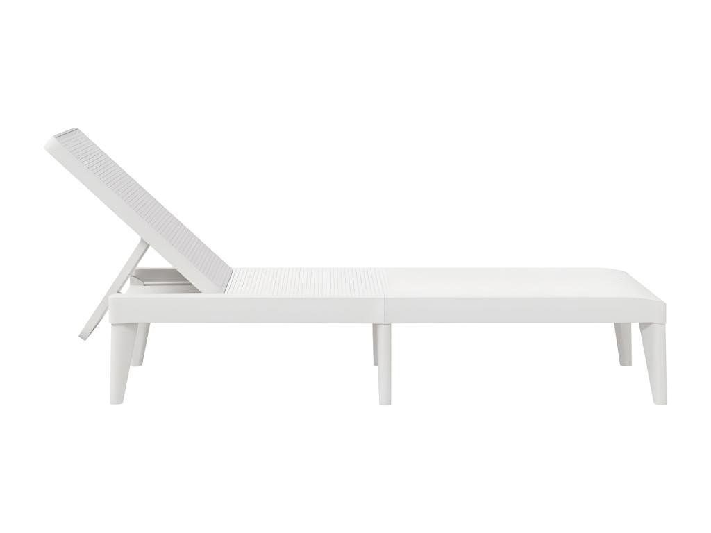 White Chaise Lounge, 186 x 60 x 29 cm