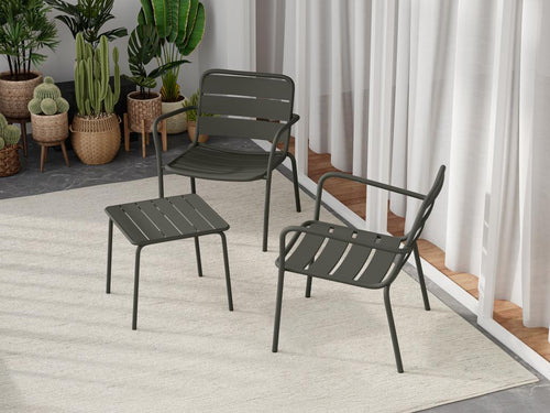 Anthracite Metal Side Table