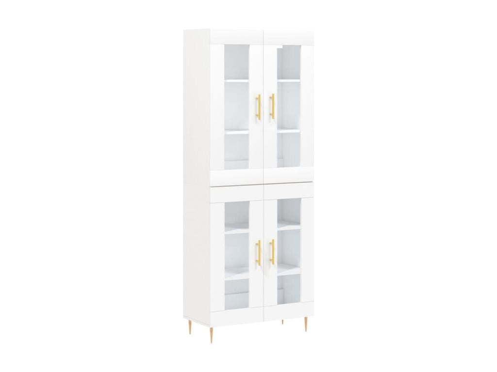 White Engineered Wood Sideboard, 69.5 x 34 x 180 cm - dlz1766580634212