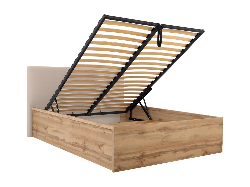 Beige Bed, 140 x 200 cm - dlz1766580420470