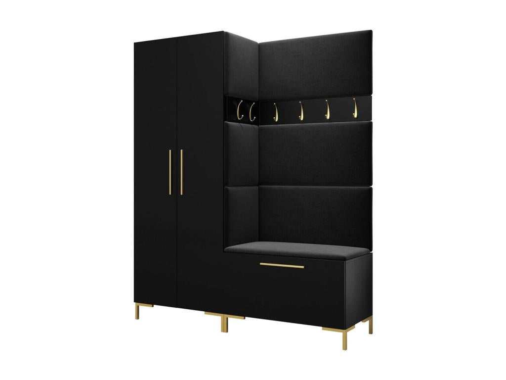 Black Home Furniture, 196 x 158 x 44 cm