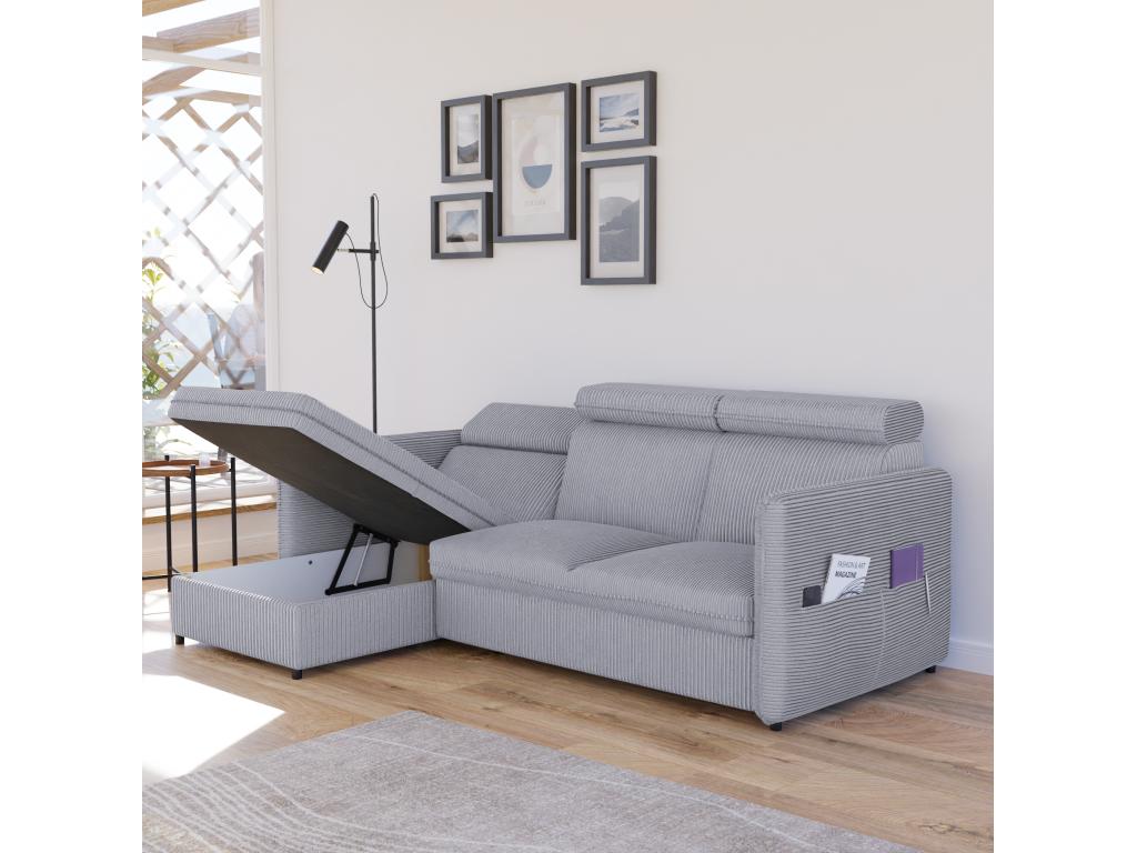 Gray Fabric Sofa Bed