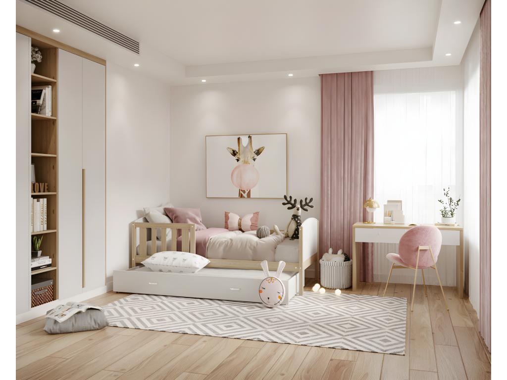 White Pine Wood Mattress, 90 x 190 cm