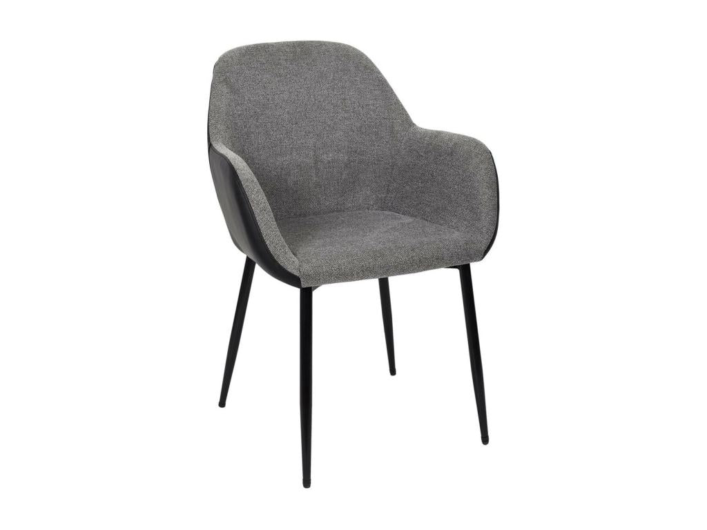 Gray Fabric Accent Chair - dlz1766581017644