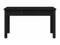 Black Solid Wood Bench, 80 x 44 x 45 cm
