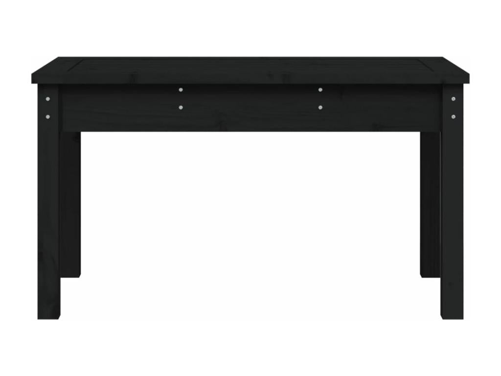 Black Solid Wood Bench, 80 x 44 x 45 cm