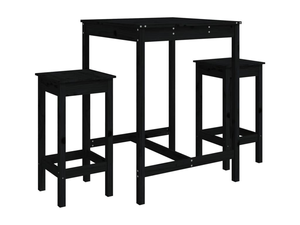 Black Pine Wood Home Furniture