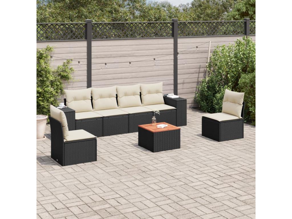 Black Woven Resin Wicker Outdoor Furniture Set - dlz1766580594512