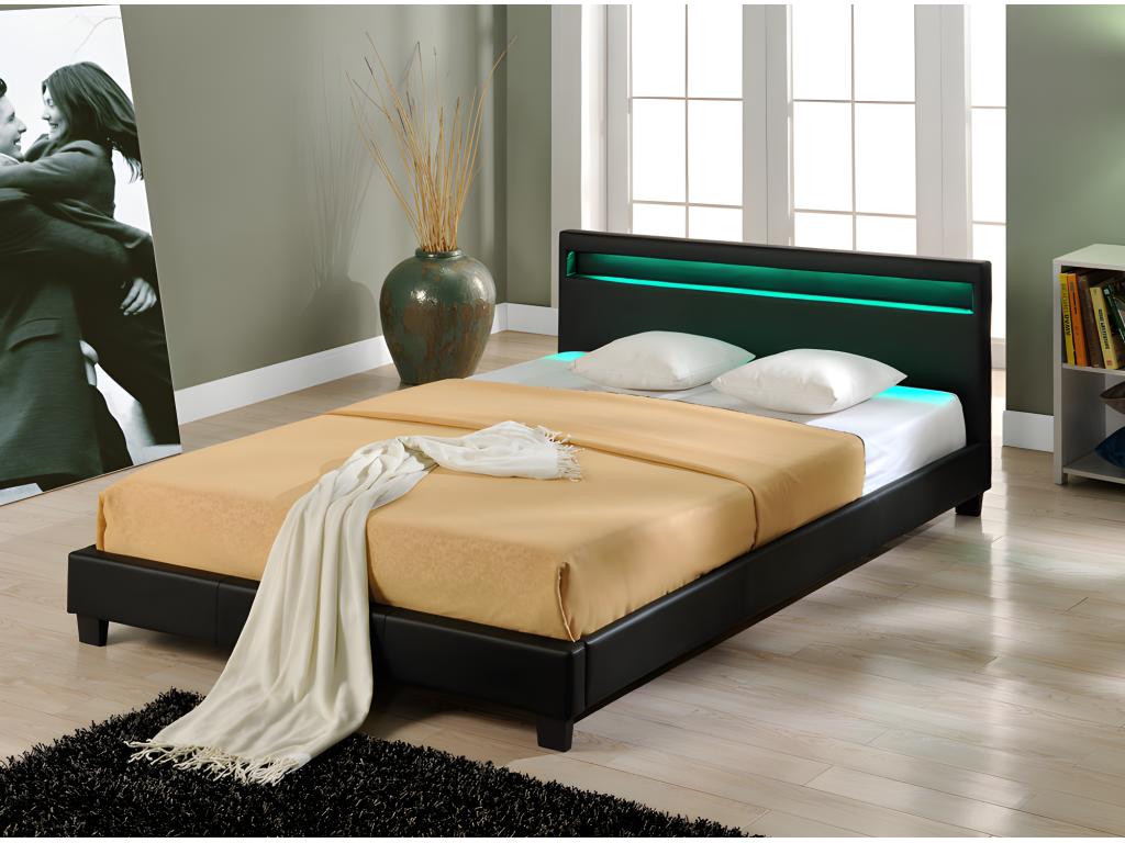 Black Bed, 180 x 200 cm