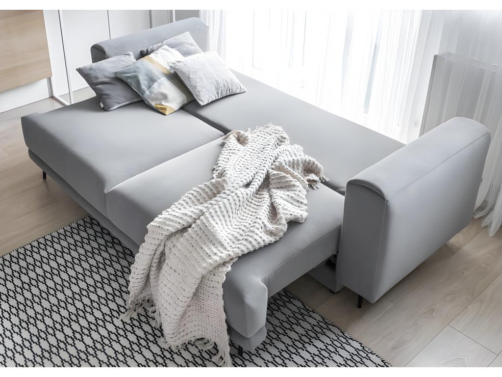 Black Fabric Sofa Bed