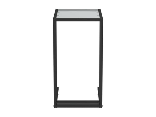 Black Glass Side Table, 50 x 35 x 65 cm