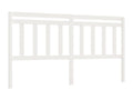 White Solid Wood Bed, 206 x 4 x 100 cm