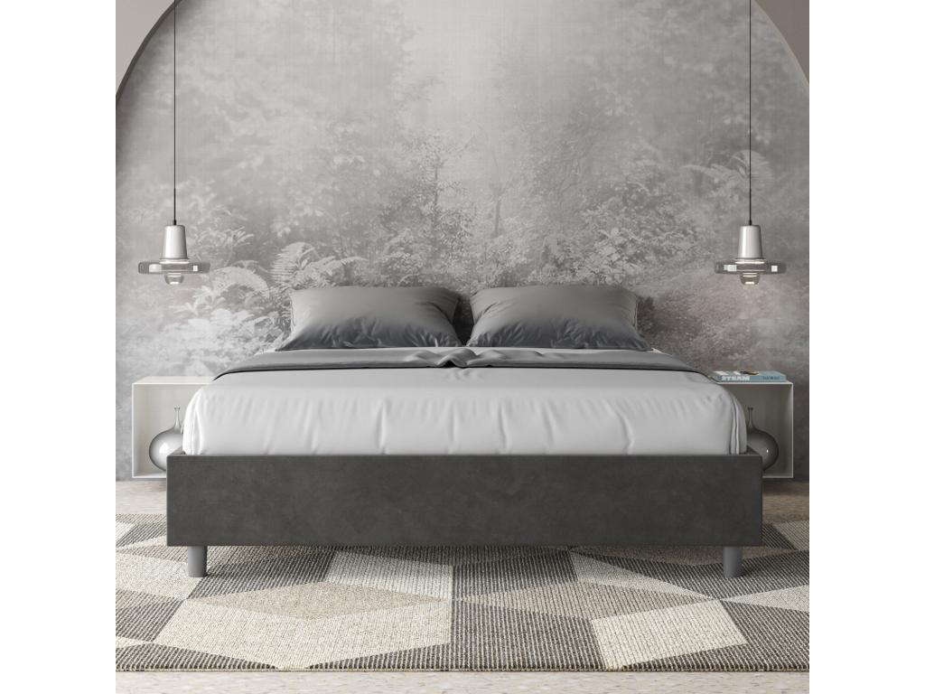 Gray Bed, 160 x 200 cm
