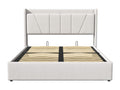 Beige Fabric Bed, 160 x 200 cm