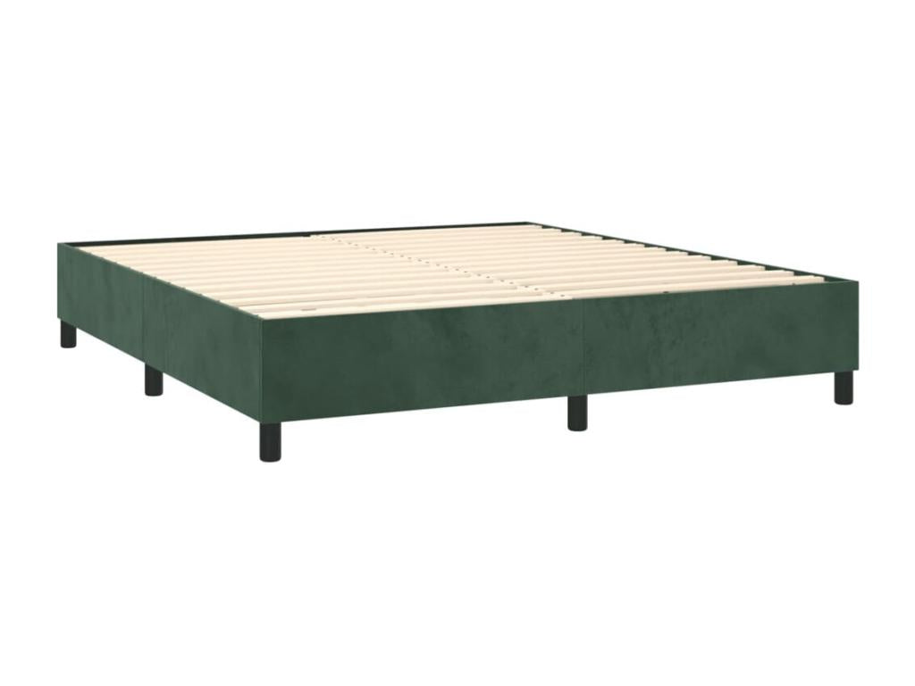 Green Velvet Bed, 200 x 200 cm