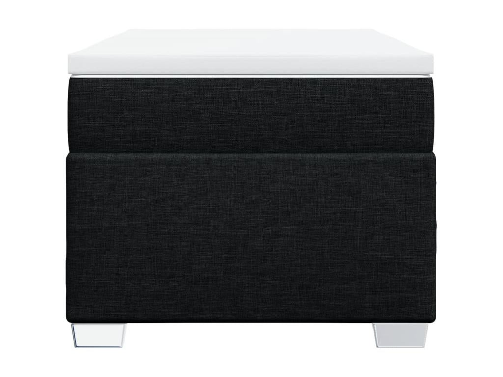 Black Fabric Mattress, 90 x 190 cm