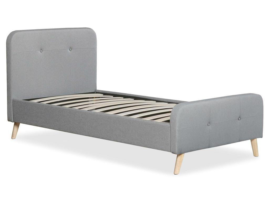 Gray Bed, 90 x 190 cm - dlz1766580632616