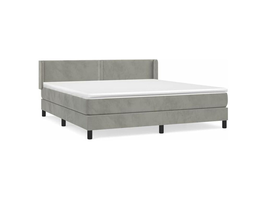 White Velvet Mattress, 160 x 200 cm