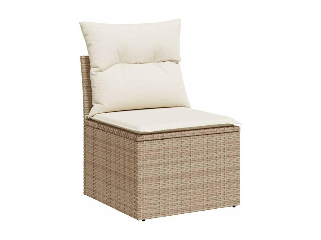 Beige Woven Resin Wicker Outdoor Furniture Set - dlz1766580389907