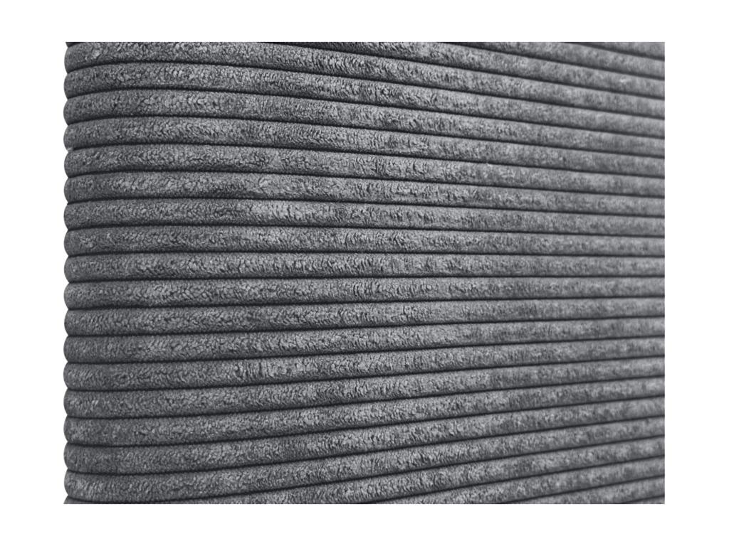 Gray Velvet Bed, 150 x 105 cm