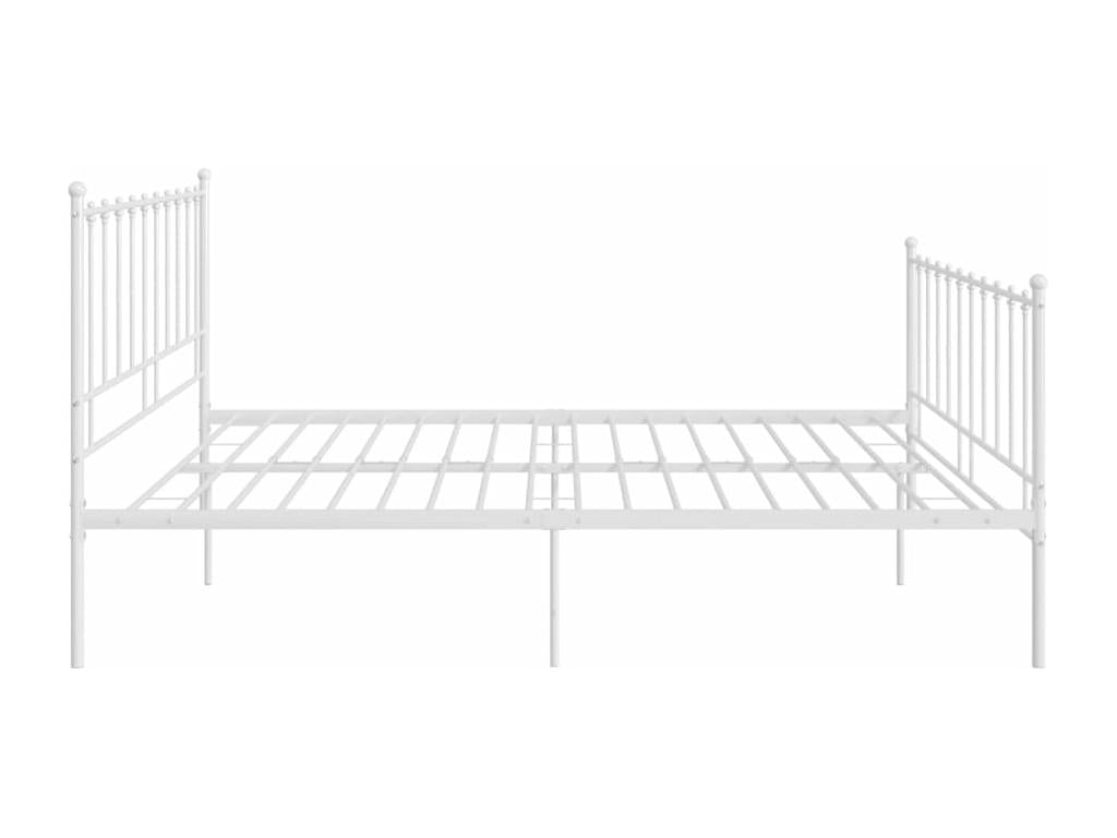 White Metal Bed, 200 x 200 cm