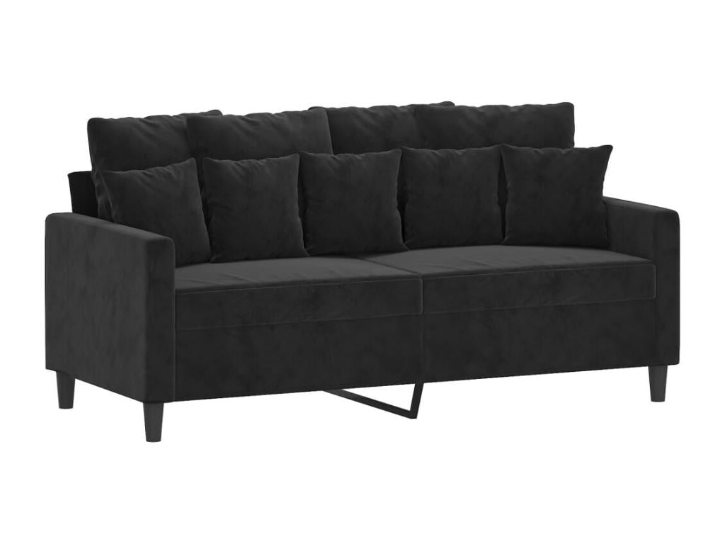 Black Velvet Sofa