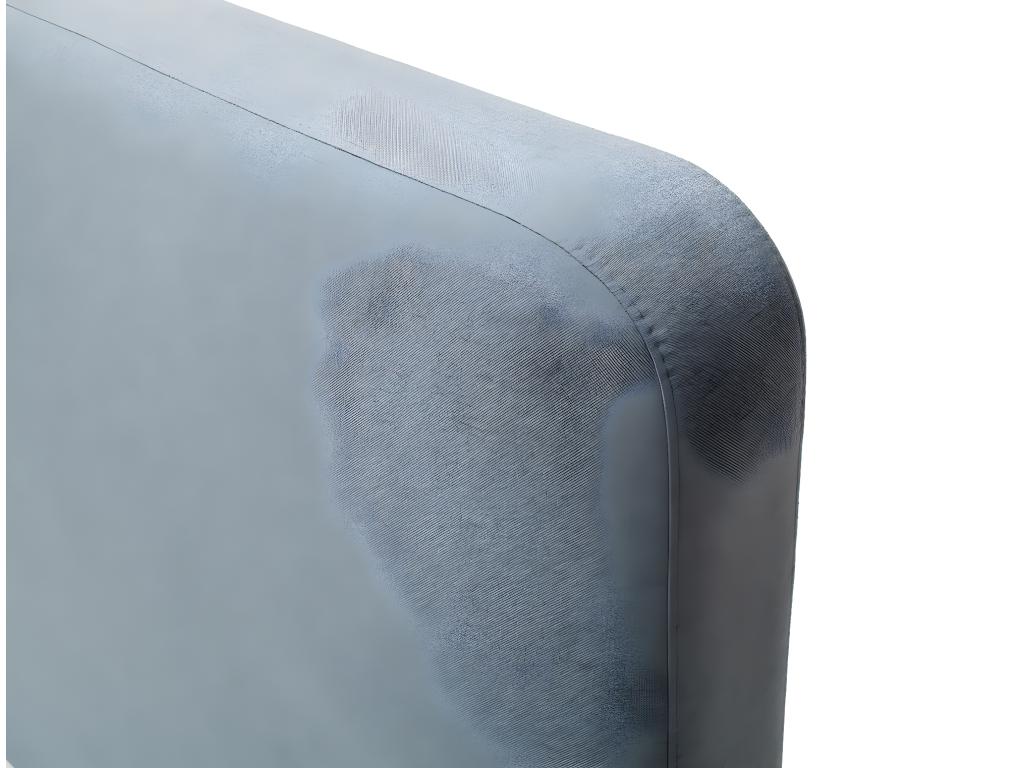 Blue Fabric Bed, 140 x 200 cm