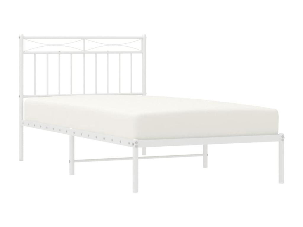 White Metal Mattress, 100 x 190 cm