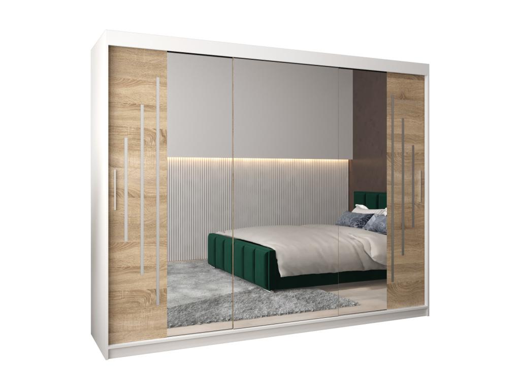 White Wardrobe, 250 x 62 x 200 cm