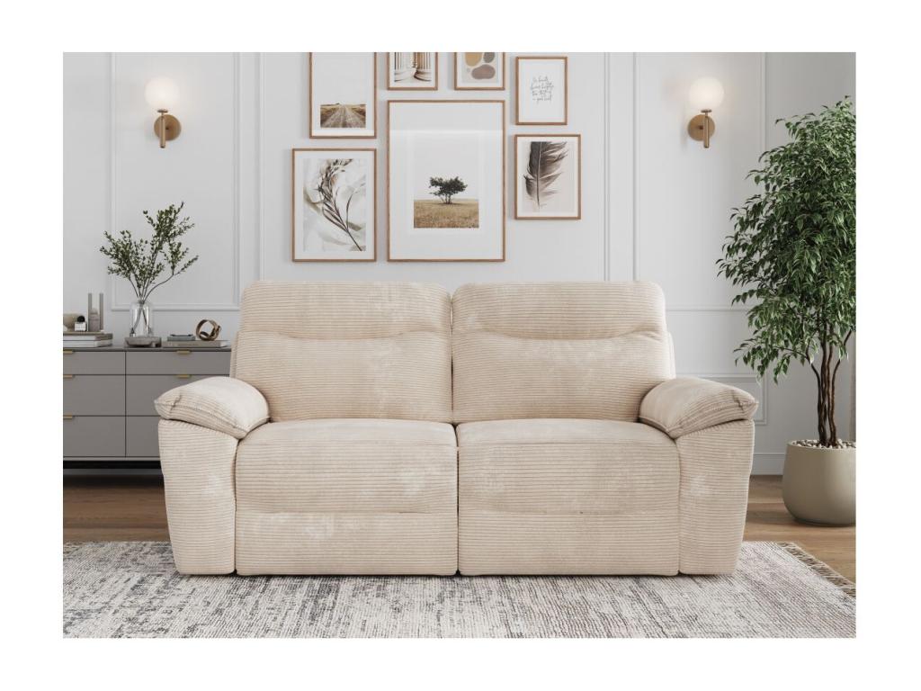 Beige Velvet Sofa