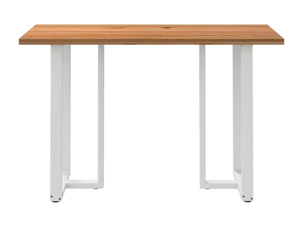 Brown Oak Wood Dining Table